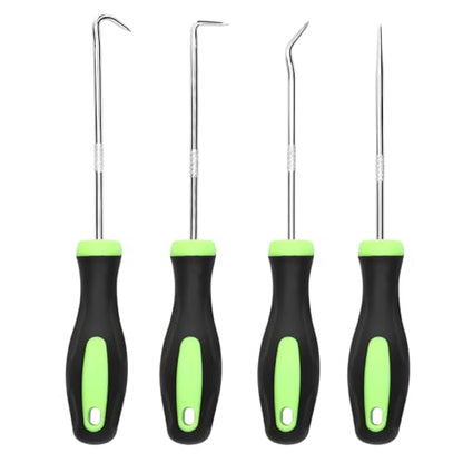 Zpana 4PCS Car Precision Hook and Pick Set, O Ring Vehicle Oil Seal Gasket Pick with Ergonomic Handle, Automotive Mechanic Hooks Puller Remover Tool, Universal for Automobile RV Truck (Style C) - size: StyleC