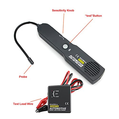 Shkalacar Automotive Electrical Open&Short Finder Circuit Tester Tone Generator Cable Wire Breaker Tracker Probe Car Diagnostic Tester Repair Tool Short Circuit Finder Car Wire Tracker