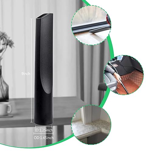 10 Pack Vacuum Attachments for Shop Vac Accessories, 1 1/4" Vacuum Attachments with Hardwood Floor Brush, 2 1/2" to 1 1/4" Vacuum Hose Adapter & 1 7/8" to 1" Adapter for shop Vac Attachment - size: 10 Pack