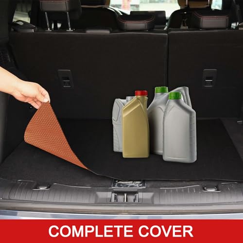 Golener Oil Spill Mat - Garage Floor Mat, Absorbent Oil Pad, Premium Maintenance Mat, Waterproof, Contain Liquid, Protect Floor from Spill & Stain, Reusable, Washable, Durable, 59”x72”, Black/Orange - size: 4'11" x 6' (Rectangular)