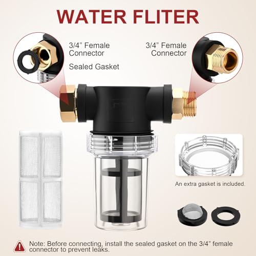 Extractor Attachment Hose Kit Compatible With Shop Vac Stainless Steel Wand | with Viewing Window 25ft Water Hose 10ft Vacuum Hose, for Carpet Industrial Cleaning Auto Detailing