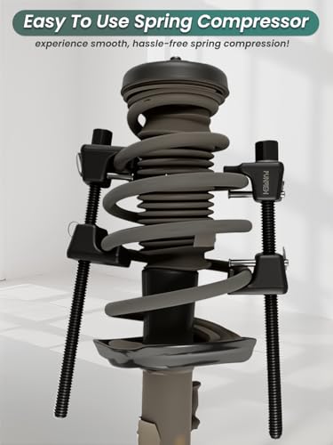 Coil Spring Compressor Tool 2pc Macpherson Strut Spring Compressor Tool for Suspension Work for 1/2" Square Drive, 7/8'' (22mm) Hex Socket