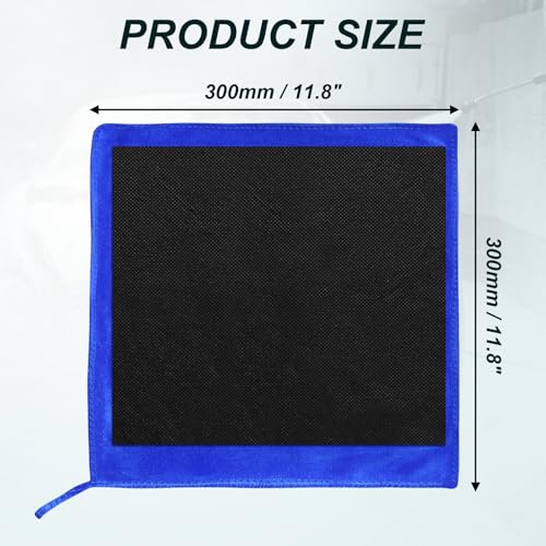 2Pcs Clay Towels Microfiber Clay Bar Towel & Rag, Blue | Dual-Sided, Car Detailing Cloth, For Car Detailing - color: Blue