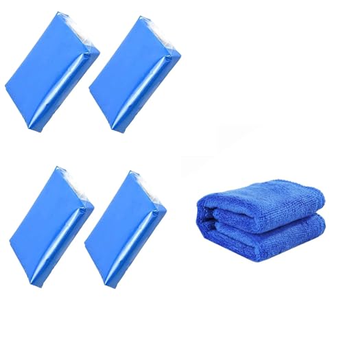 Car Clay Bar Auto Detailing Kit - 4 Pack X 100g Magic Clay Bar Cleaning with Easy Wash The
