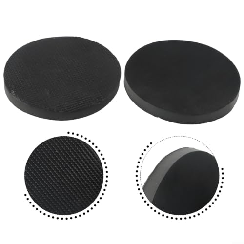 2pcs 6 Inch Clay Bar Sponge Pads for Car Detailing - Cleaning Disc to Remove Grease Rust Stains - Reusable Washable Applicator for Auto Paint Care Black