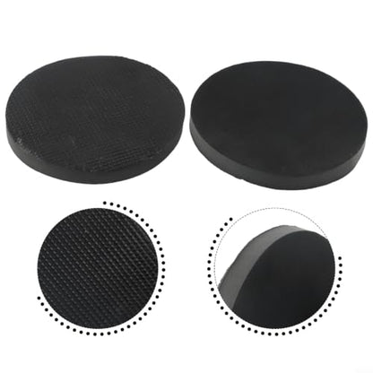 2pcs 6 Inch Clay Bar Sponge Pads for Car Detailing - Cleaning Disc to Remove Grease Rust Stains - Reusable Washable Applicator for Auto Paint Care Black