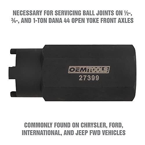 OEMTOOLS Ball Joint Spanner Wrench Removes & Installs Adjusting Sleeves | Ball Joint Spanner Wrench for Chrysler, Ford, International, Jeep FWD Vehicles, Use With 1 Inch Spanner Wrench Socket