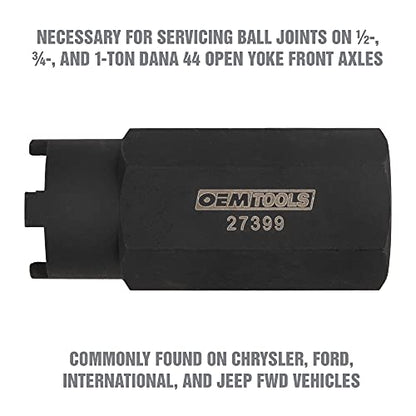 OEMTOOLS Ball Joint Spanner Wrench Removes & Installs Adjusting Sleeves | Ball Joint Spanner Wrench for Chrysler, Ford, International, Jeep FWD Vehicles, Use With 1 Inch Spanner Wrench Socket