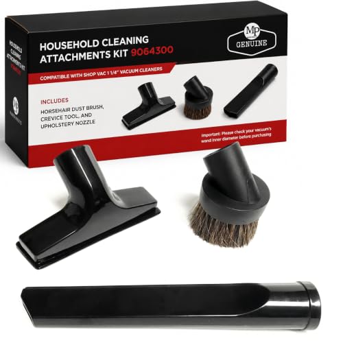 MP Maresh Products Household Cleaning Attachments - Dust Cleaner, 9064300 | Compatible with 1 1/4 Shop Vac Attachments, Includes Dust Brush, Crevice Tool & Upholstery Nozzle, Household Vacuum Cleaners - size: Household Cleaning Kit
