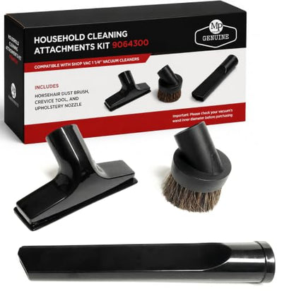 MP Maresh Products Household Cleaning Attachments - Dust Cleaner, 9064300 | Compatible with 1 1/4 Shop Vac Attachments, Includes Dust Brush, Crevice Tool & Upholstery Nozzle, Household Vacuum Cleaners - size: Household Cleaning Kit