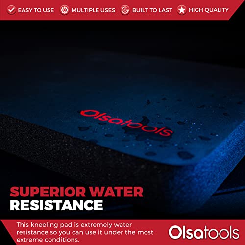 Olsa Tools Mechanics Kneeling Pad - Protection Knee Pads - Kneeling Work Mat - Under Car Mat - Creeper Pad - Work Pad - Foam Pad - 18" x 11" x 1" - Part 1182