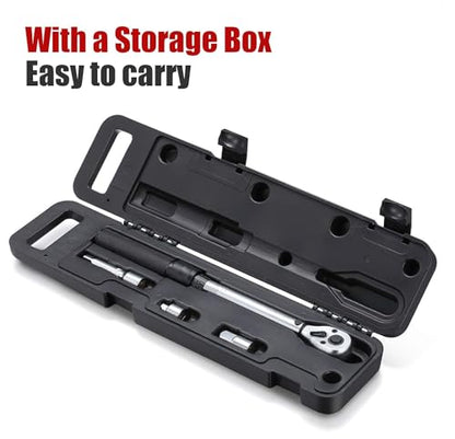 3/8-Inch Drive Click Torque Wrench (10-45 ft.-lb./13.5-61Nm) Dual-Direction Adjustable Torque Wrench Set - size: 3/8" Drive 10-45 ft.-lb/13.5-61 Nm