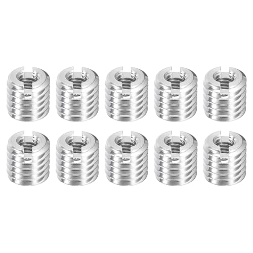 uxcell 10Pcs Threaded Inserts, M4-0.7x8 & M8-1.25x8 Stainless Steel 303 Screw Thread Sleeves Thread Repair Insert for Mechanical Equipment - size: M4-0.7x8 & M8-1.25x8mm