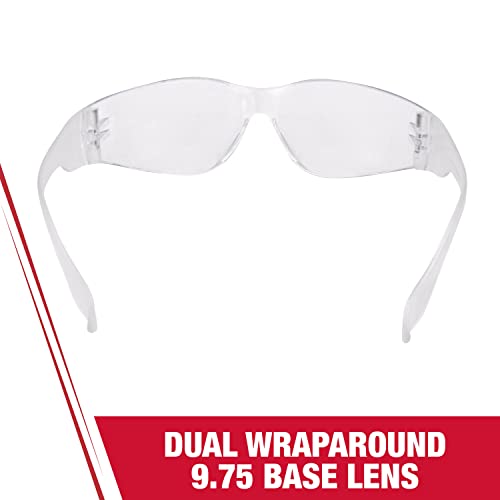 Radians MR0111ID Mirage Sleek Design Lightweight Men/Women Glasses with Distortion Free Clear Anti-Fog Lens, One Size (Pack of 2) - color: Clear Anti-fog, size: 1 Count (Pack of 2)