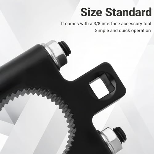 Inner Tie Rod Removal Tool, Universal 3/8 Inch Low Profile Tool with Non-Slip Teeth for Car Chassis Rocker, Inner Tie Rod Removal and Installation U-Wrench