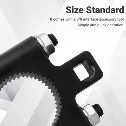Inner Tie Rod Removal Tool, Universal 3/8 Inch Low Profile Tool with Non-Slip Teeth for Car Chassis Rocker, Inner Tie Rod Removal and Installation U-Wrench