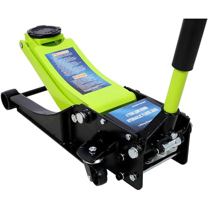 Low Profile Car Jack 4 Ton Portable Floor Hydraulic Jacks 8000 lbs | Heavy-duty steel floor jack with 4-ton capacity, low profile design, lifting range 2.5-20 inches, overload protection va - color: A3