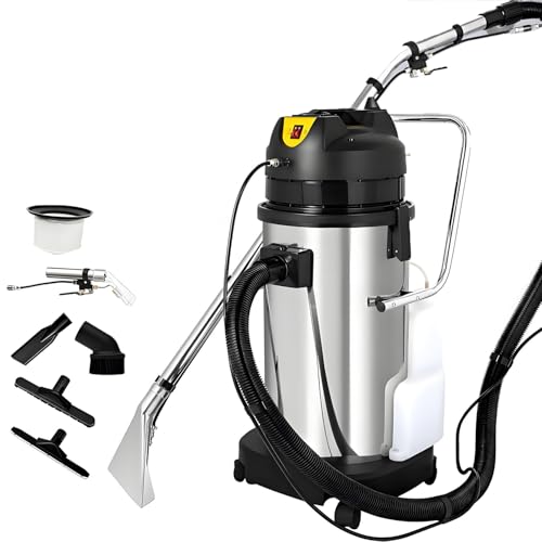 1034w Commercial Carpet Cleaner Machine,Portable Extractor Car Detailing,5-In-1 Multi-Purpose Vacuum Washer,Stainless Steel Body,for Carpet Sofa Curtain Cleaning 40L - size: 40L