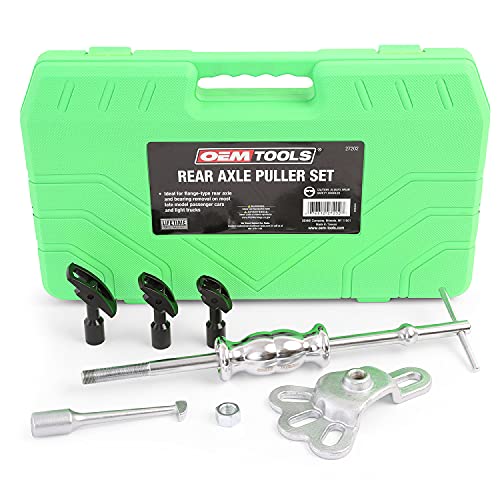 OEMTOOLS 27202 Rear Axle Puller Set | Pull Rear Axle & Bearing for Axle Replacement & Repair | Slide-Hammer Powered for Extra Pull, Works When Other Tools Don’t | Includes Instructions & Carrying Case - style: Rear Axle Puller Set