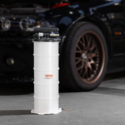 VEVOR 6.5L Pneumatic/Manual Oil Extractor Pump, Fluid Extractor Pump for Automotive Fluids Vacuum Evacuation, Oil Change & Fluid Change Tool with Dipstick and Suction Hose - style: 6.5L Pneumatic/Manual