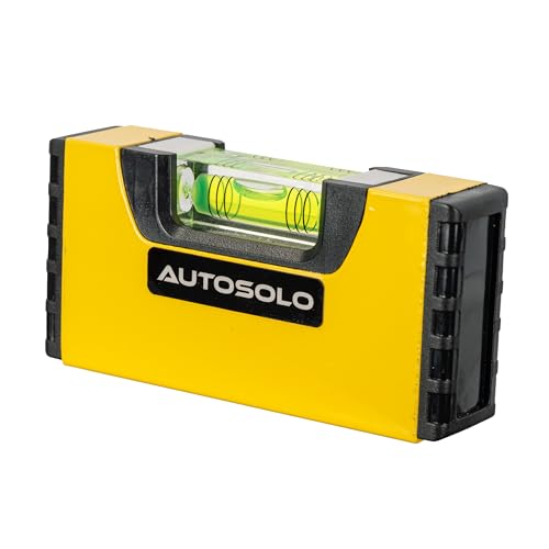 Large Magnetic Torpedo Level - Oversized Horizontal Bubble Vial - Durable Aluminum Frame with Strong Magnet Base for Automotive Alignment - size: Magnetic Torpedo Level