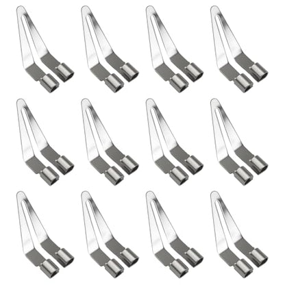 Stainless Steel Plastic Smoothing Tip for Heat Guns, Bumper Repair Welding，convenient and Compact, Suitable for Carrying - Ideal for Car Bumper Plastic Rod Repair, Kayaks,DIY Fixes (12 Pack)