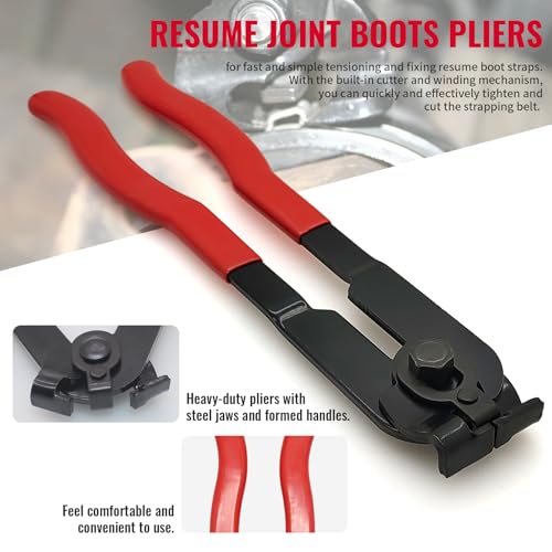 CV Boot Clamp Tool Hose Clamp Plier Axle Boot Clamp Plier For Car Repair | CV Joint Boot Clamp Pliers Hose Clamp Pliers ATV CV Axle Boot Clamp Pliers Clic-R Type Pliers Tool ﻿