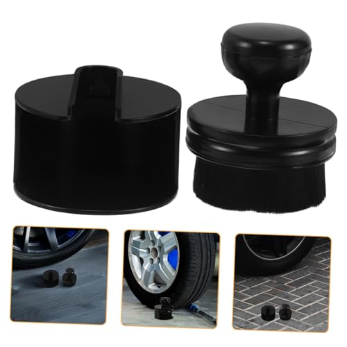 Zerodeko 1 Set Tire Shine Applicator Pad Reusable Brush for Car Tire Maintenance Efficient Cleaning Tool for Automotive Detailing Comfortable Grip Design and Detailing Tasks