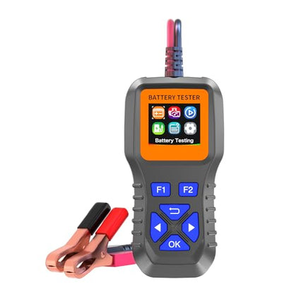 Car Battery Tester 6V 12V 24V Load Tester 100-2000CCA Digital Starter Analyzer with Color Display, Charging & Cranking System Diagnostic Tool for Cars, Trucks, Motorcycles, SUVs, Boats, RVs