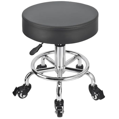 JOSTZHXIN Low Height Rolling Stool Height Adjustable Low Roller Seat, Swivel Small Chair Mechanic Stool, Short Stools for Home Office Garage Shop (Style 2) - style: style 2