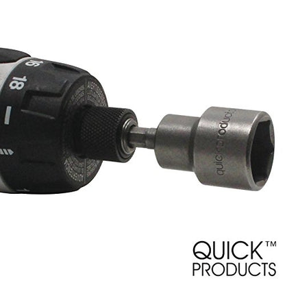 Quick Products QPLSJS Deluxe Quick-Connect Heavy-Duty Scissor Jack Leveling Socket for Power Drill - Each - size: Each