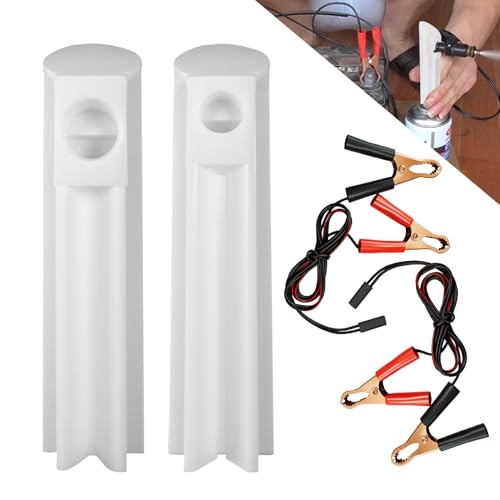 4PCS Fuel Injector Cleaner Kit, Injector Tester, Universal Fuel Injector Flush Cleaner Adapter DIY Cleaning Tool Kit with Test Lead, Car Accessories Fuel Pressure Tester for Auto Car Gas Fuel