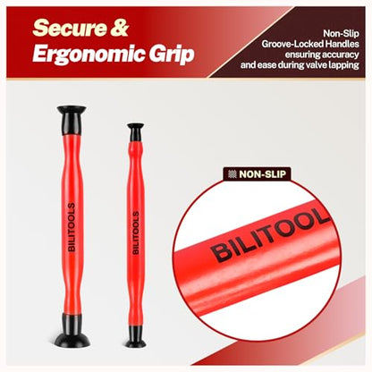 BILITOOLS 2PCS Valve Lapping Kit Valve Grinding Tool with 8 Suction Cups | 4 Sizes Compatibility, For Engine Maintenance - size: 2pcs