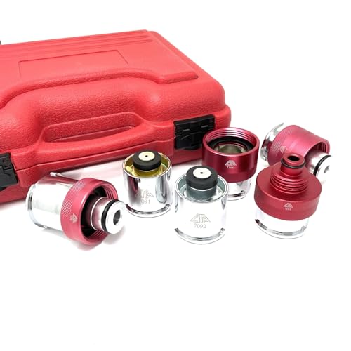 CTA Tools 7058 6 Pc. Radiator Pressure Tester Adapter Kit - USA/Asian