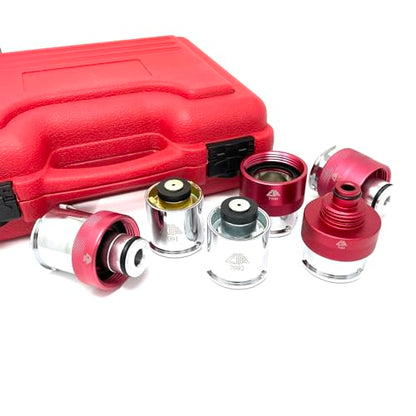 CTA Tools 7058 6 Pc. Radiator Pressure Tester Adapter Kit - USA/Asian