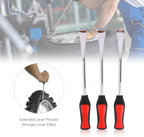 11.5" Dirt Bike Tire Changing Tool Kit, Motorcycle Tire Removal Tool with Tire Spoons, Rim Protector and Valve Tool Set