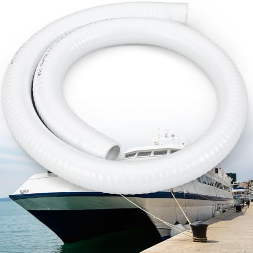 Breling 5 Ft Sanitation Hose 1-1/2"id Vac Heavy Duty Marine Sanitation Hose for Boat Drains Plumbing Systems