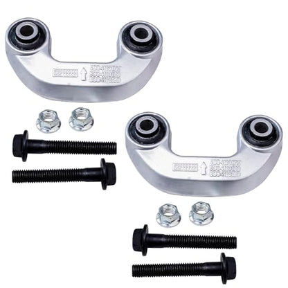 Detroit Axle - Front Struts Sway Bars for 2005 2006 2007 2008 Audi A4 Quattro [B7 Chassis] Struts with Coil Spring Assembly Sway Bar End Links Replacement Suspension Kit - size: 4QS54025/Sway Kit