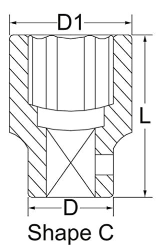 Chicago Pneumatic S830-1 Inch Square Drive, 1-7/8 Inch, Stanard, Shape C, 6 Point, Impact Socket - size: 1-7/8 Inch - Standard, style: SAE / 1" Square Drive