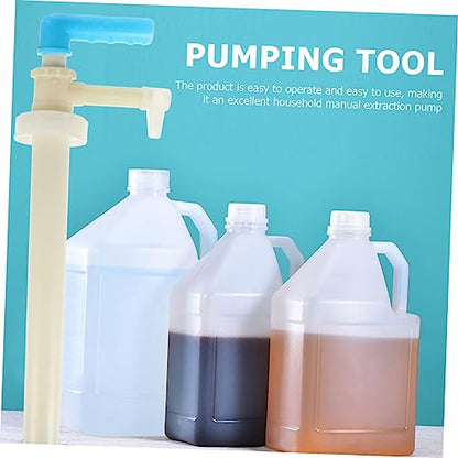 Garneck 2Pcs Manual Oil Transfer Pump Multifunction Fuel Transfer Tool for Water Liquids Easy to Use Hand Pump Design for Convenient Liquid Extraction