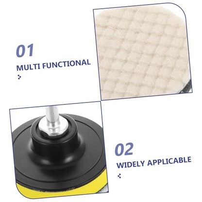 ABOOFAN -in-one Car Polishing Kit 5 Sets Wool Felt Polishing Wheel for Drill Buffing Wheel Kit Sanding Disc Pad Angle Grinder Car Pad