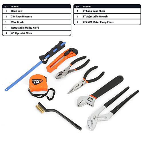 GreatNeck 191-Pc Mariner's Tool Set, Boat Tool Kit for Maintenance | Chrome Plated Rust Resistant, Drop Forged Steel, Storage Case with Moisture Seal, Socket Set, Combo Wrenches, Screwdrivers - style: 191-piece