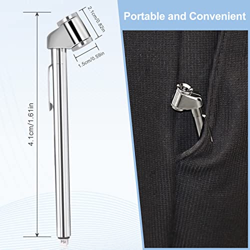 Pencil Tire Pressure Gauge 2 Pack, 10-120PSI Dual Head Air Gauge Tire Pressure Heavy Duty Tire Valve Gauge for Truck Car RV ATV Motorcycle