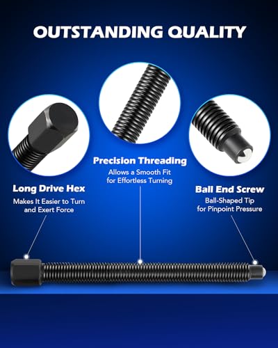 Bearing Puller Set, 5 Ton Capacity Bearing Separator, Pinion Wheel Bearing Removal Kit with 2" and 3" Jaws, Wheel Hub Axle Puller Set, Heavy Duty Bearing Splitter Tool Kit with Blue Case - color: black bearing separator