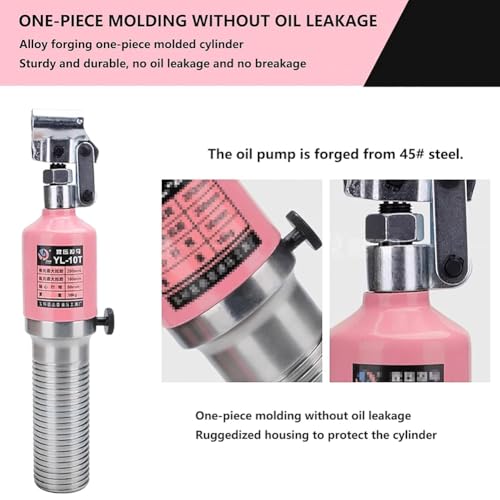 Pink Hydraulic Gear Puller, Professional 3 Jaw Gear Puller, Heavy Duty Gear Removal Tool for Slide Gears, Industrial Hydraulic Bearing Buster, 2 Or 3 Jaws Bearing Hub Separator,10T
