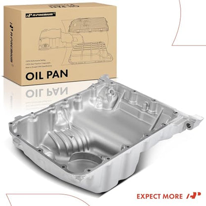 A-Premium Engine Oil Pan Sump with Drain Plug Compatible with Honda Accord 2008-2017, Crosstour 2012-2015, Odyssey 2008-2017, Pilot 2009-2015, Ridgeline 2009-2014 & Acura MDX, RDX, RL, 3.0L 3.5L 3.7L