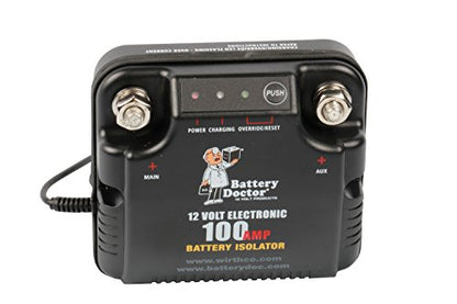 Battery Isolator, 100A, Black - size: 100 Amp