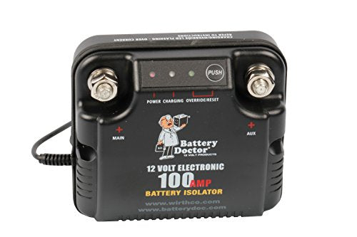 Battery Isolator, 100A, Black - size: 100 Amp