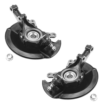 2PCS Front Left&Right Steering Knuckle & Wheel Bearing Hub Assembly For 2003-2005 HONDA CIVIC（ L4 1.7L Only）698494 698495 45255S01A00 44600S5DA00 698-494 698-495 - size: Front Left/Right