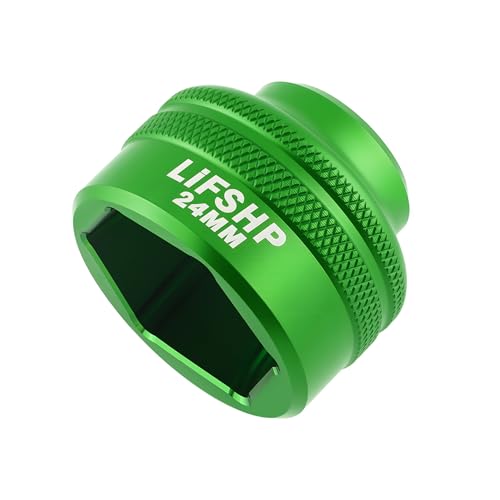 24MM Oil Filter Socket,3/8" Drive For BMW, Chrysler,Chevy,Dodge,and Other Vehicles Oil/Fuel Filter Removal Tool-Green - color: Green, size: 24MM